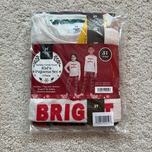 Member's Mark Unisex  3T Kid's Holiday Family Pajama Set 2 piece‎ NEW Plaid